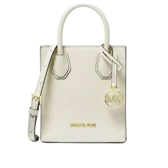 RETAIL $348 MICHAEL Michael Kors Mercer XS Pebbled Leather Crossbody Bag*NWT - Picture 1 of 11